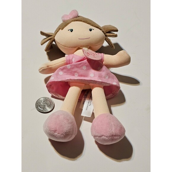 Jolijou Doudou et Compagnie Paris Little Miss Mille Bonbon Doll Pink Dress 7.5" - Picture 10 of 10